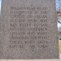 Milam County TX Benjamin Rush TX War of Independence Cameron5.JPG