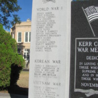 Kerr County TX Wars of 20th Century Memorial 4.JPG