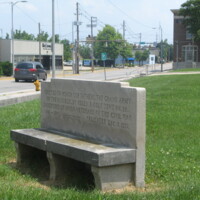 Evansville IN Civil War Memorial Bench2.JPG