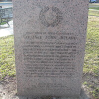 Seguin TX Col John Ireland Confederate Memorial.JPG