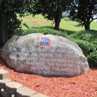 328th INF 82nd Airborne WWI Memorial Rock Ft Bragg NC.JPG