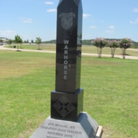 2nd BDE 4 Inf DIV Warhorse OIE Central TX State Veterans Cemetery.JPG