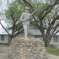 Flatonia TX WWI Doughboy Monument4.JPG