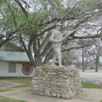 Flatonia TX WWI Doughboy Monument5.JPG