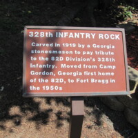 328th INF 82nd Airborne WWI Memorial Rock Ft Bragg NC2.JPG