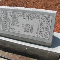 82nd Airborne Killed in Dominican Rep 1965 Memorial Ft Bragg NC.JPG