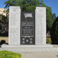 Kerr County TX Wars of 20th Century Memorial 2.JPG